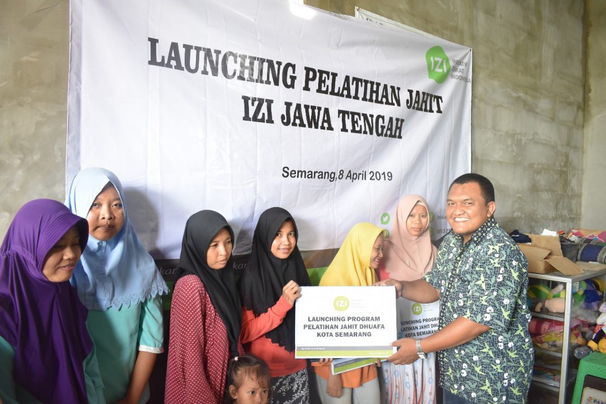 Pelatihan Jahit IZI Jateng
