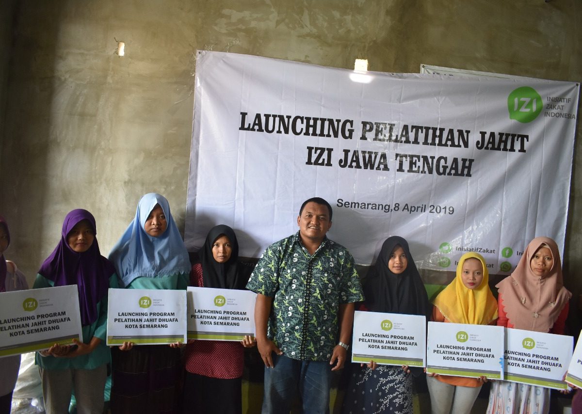 Pelatihan Jahit IZI Jateng