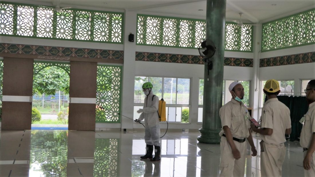 disinfeksi masjid an-nur