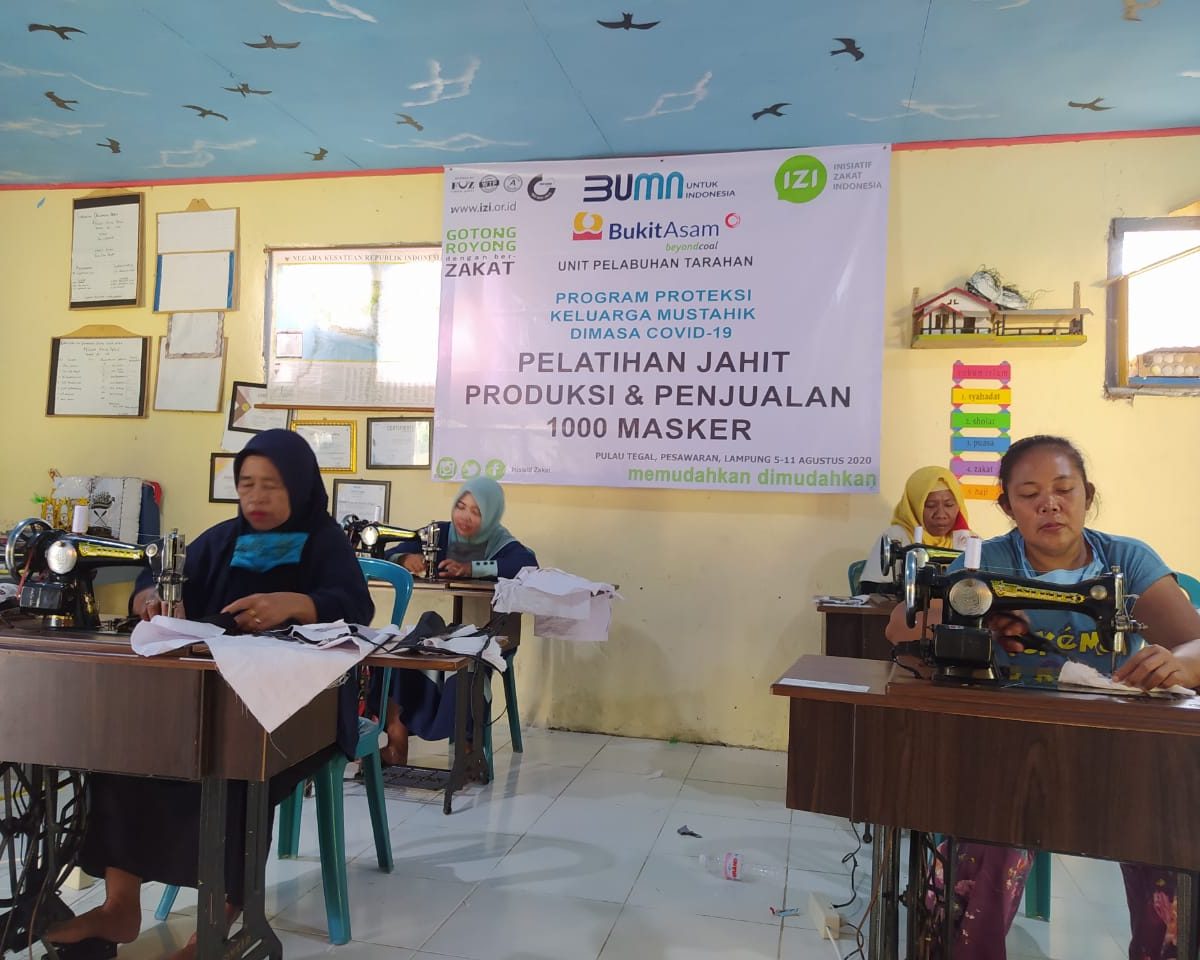 pelatihan jahit di pulau tegal