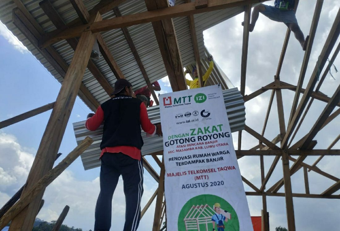 renovasi rumah korban banjir bandang