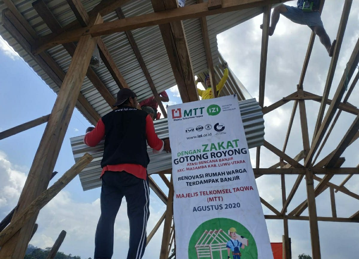 renovasi rumah korban banjir bandang
