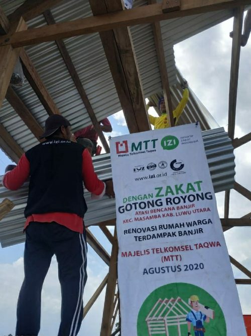 renovasi rumah korban banjir bandang