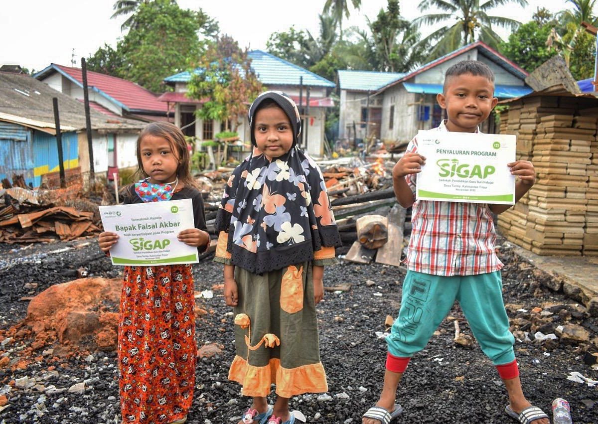 anak korban kebakaran