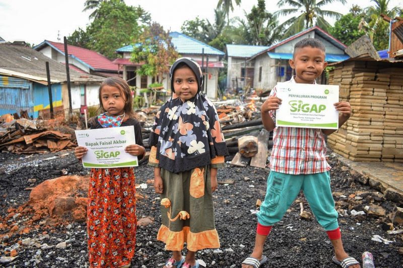 anak korban kebakaran