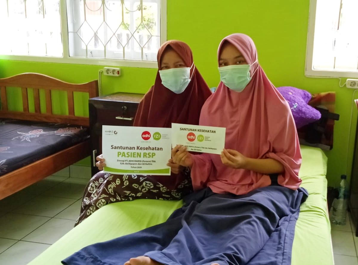 Adhi Karya berikan santunan kesehatan untuk pasien RSP IZI Kaltim