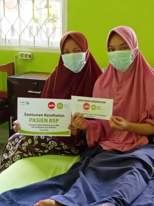 Adhi Karya berikan santunan kesehatan untuk pasien RSP IZI Kaltim