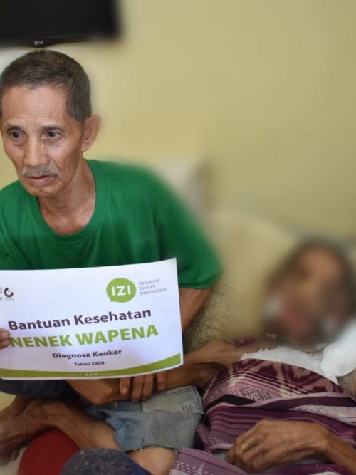 IZI Kaltim Kembali Bantu Nenek Wapena yang Sakit Kanker