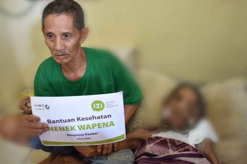 IZI Kaltim Kembali Bantu Nenek Wapena yang Sakit Kanker